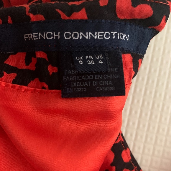 Like New Figure-Flattering FRENCH CONNECTION Animal Print Pencil Dress Size 4 - Picture 6 of 9